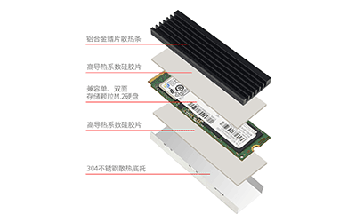 导热硅胶垫片在电脑M.2固态硬盘的应用案例